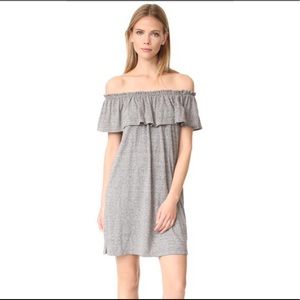 Current/Elliott Gray Off The Shoulder Dress Sz 1